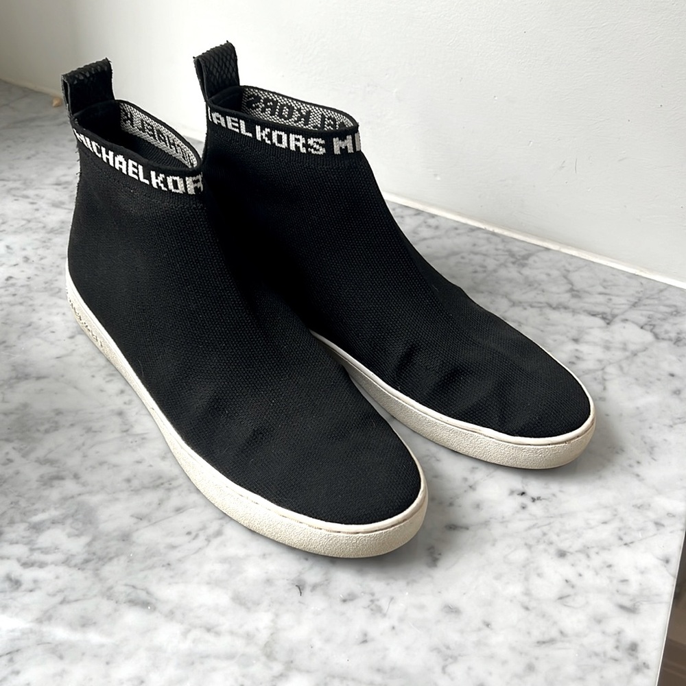 Michael Kors, black trainers, women’s size 9